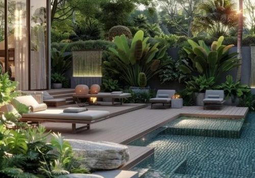 65 Trendy Pool Deck Decor Ideas You'll Adore - Lovely Harbor _ Swimming Pools Backyard