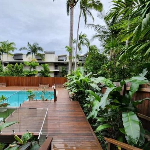 Greenleaf pool landscaping